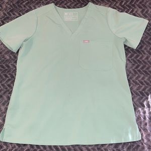 Figs Jade green scrub set